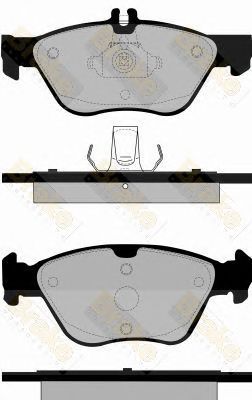 BRAKE ENGINEERING pa1106 -  Комплект тормозных колодок, дисковый тормоз